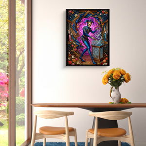 Jester's Diamond Hoard — jester's diamond hoard sq floral dining room 1port framed black