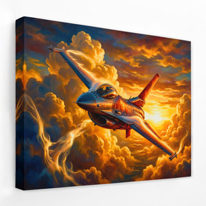 Jet Sunset Glory — Jet Sunset Glory Landscape   Side View   Mirror Wrap 193