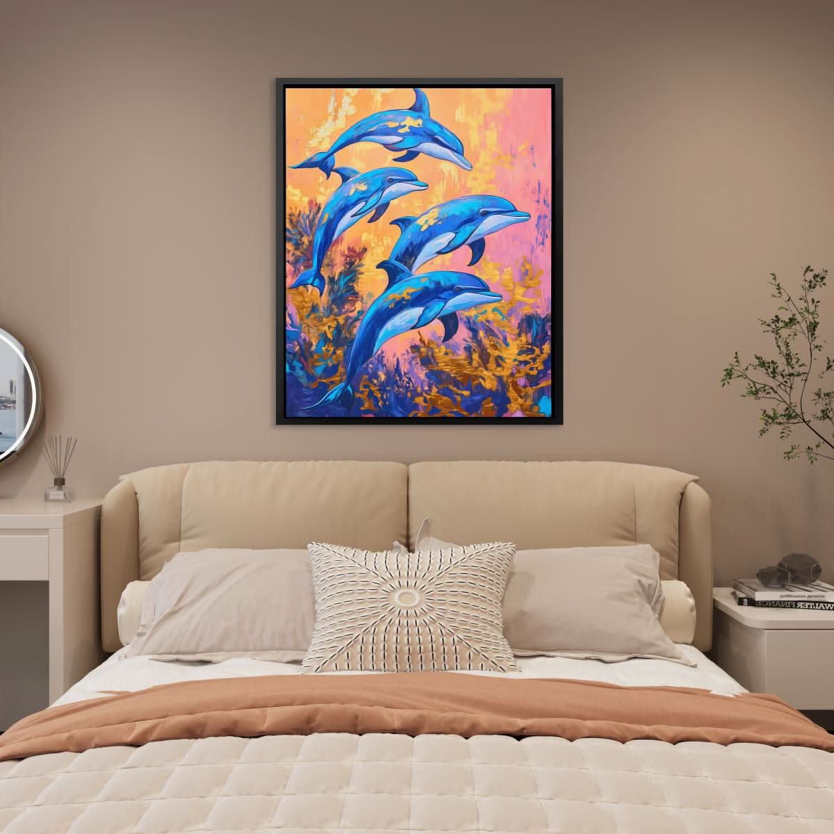 Joyful Blue Dive - Luxury Wall Art