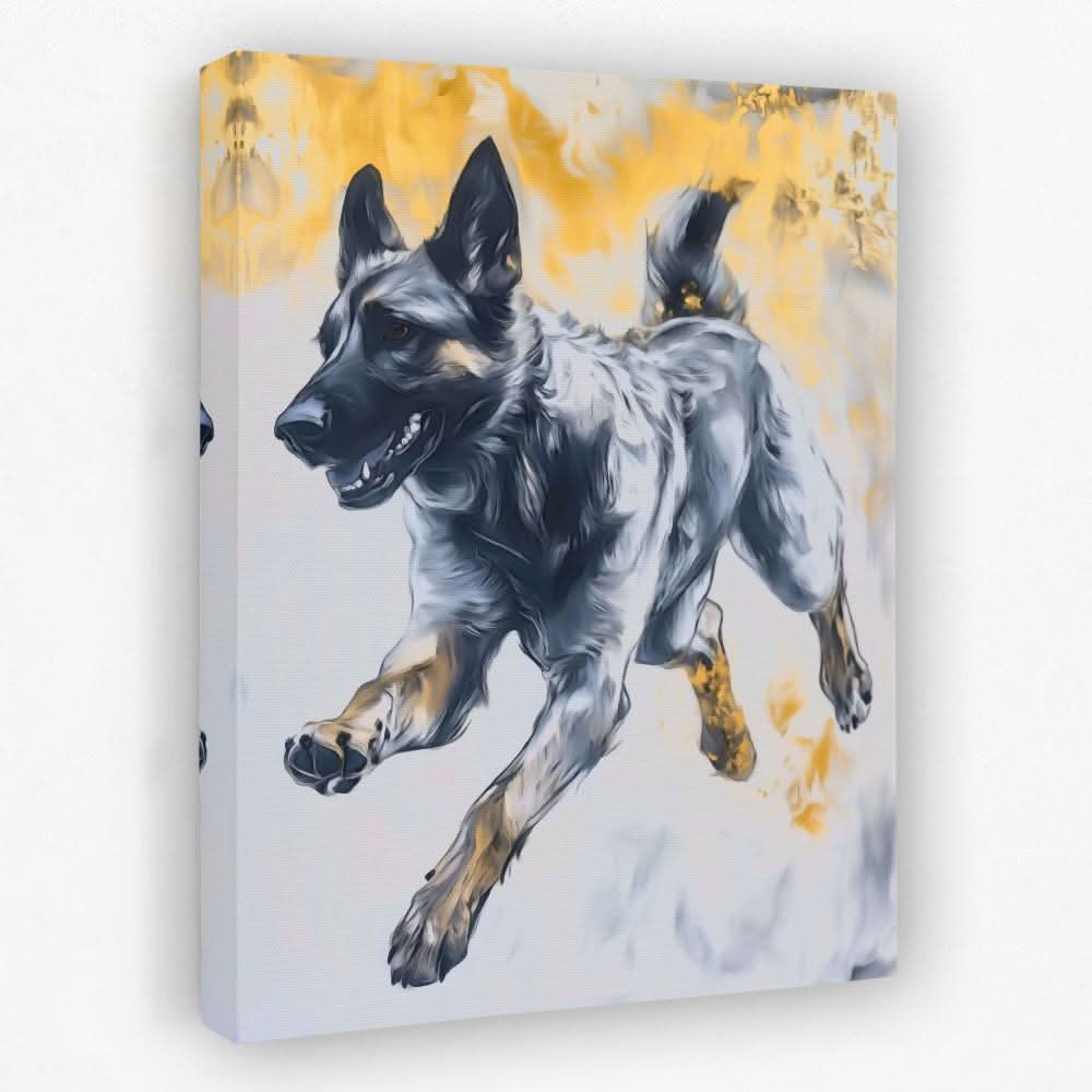 Joyful Bound - Animals Canvas Wall Art