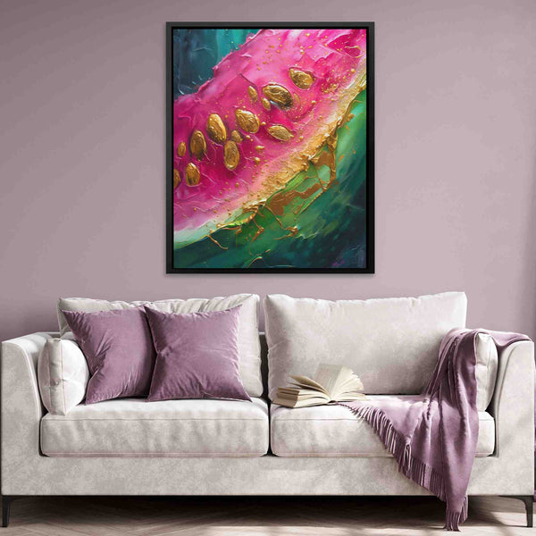 Juicy Watermelon in a room