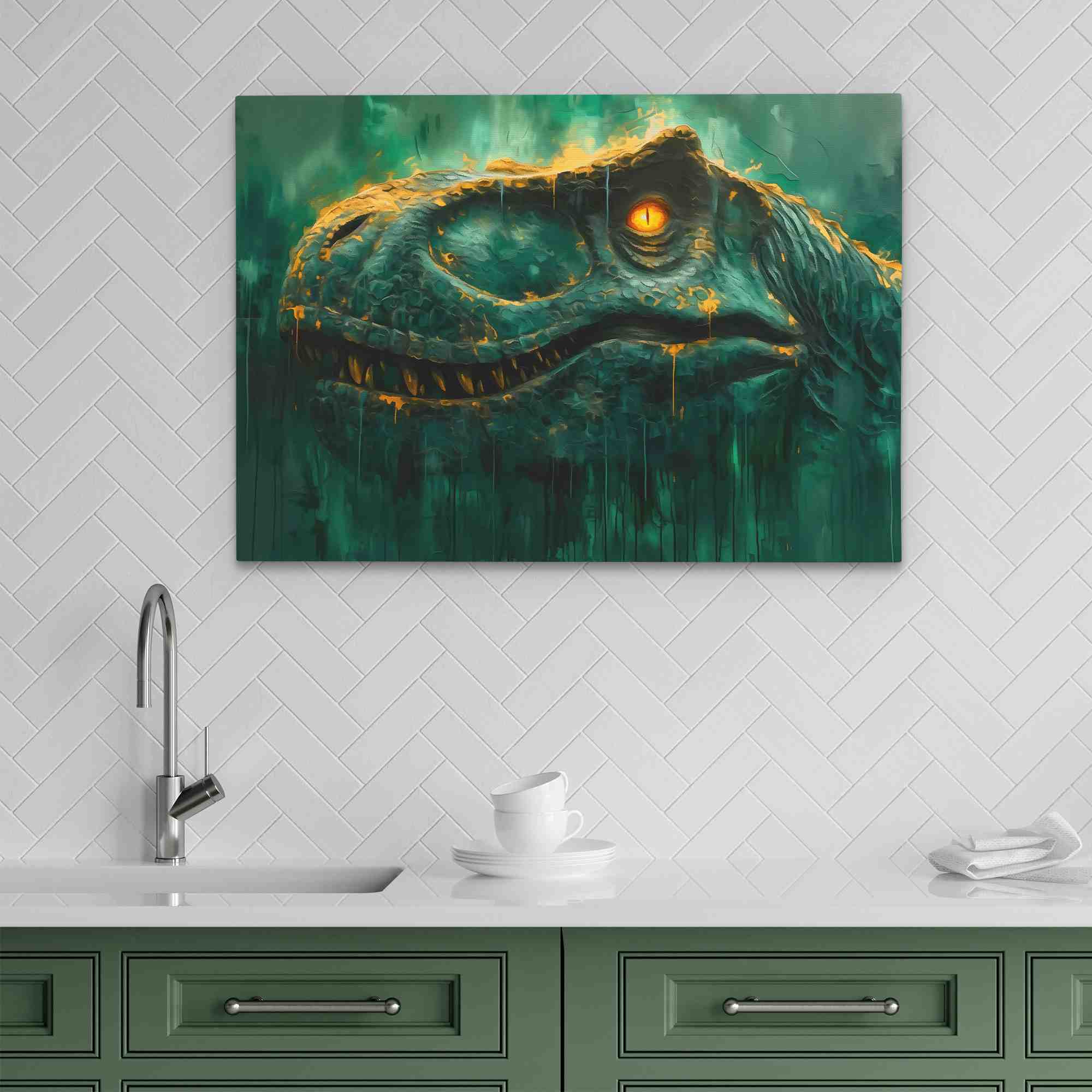 Jurassic Royalty - Luxury Wall Art