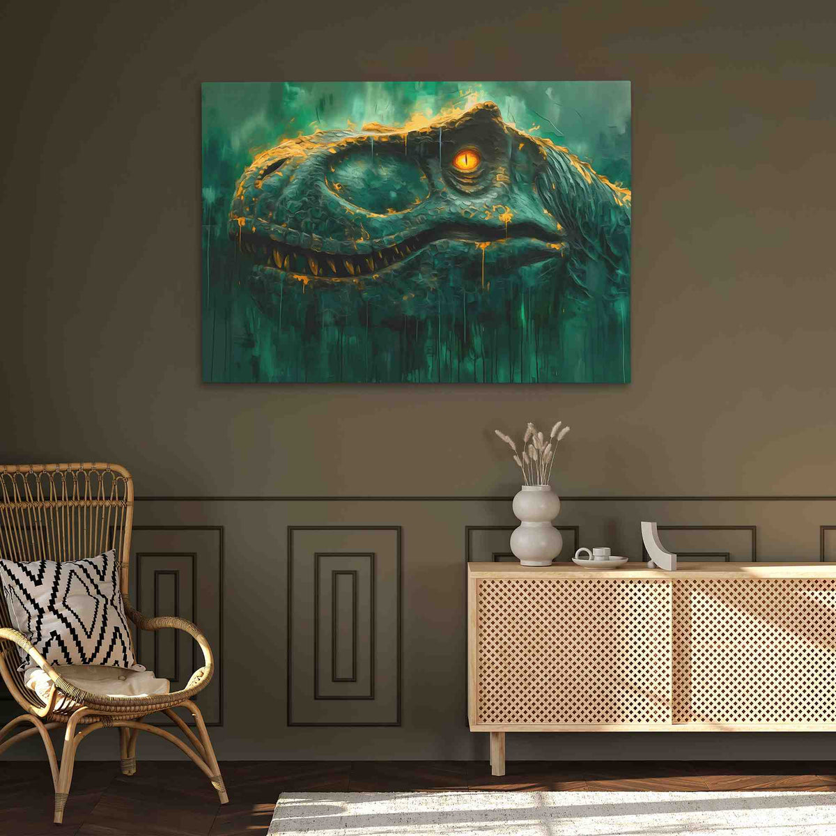 Jurassic Royalty - Luxury Wall Art