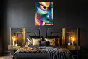 Kabuki Demon Graphic — kabuki demon graphic bedroom with window 2 1port flush print