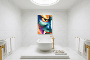 Kabuki Demon Graphic — kabuki demon graphic luxury bathroom interior 2 1port flush print