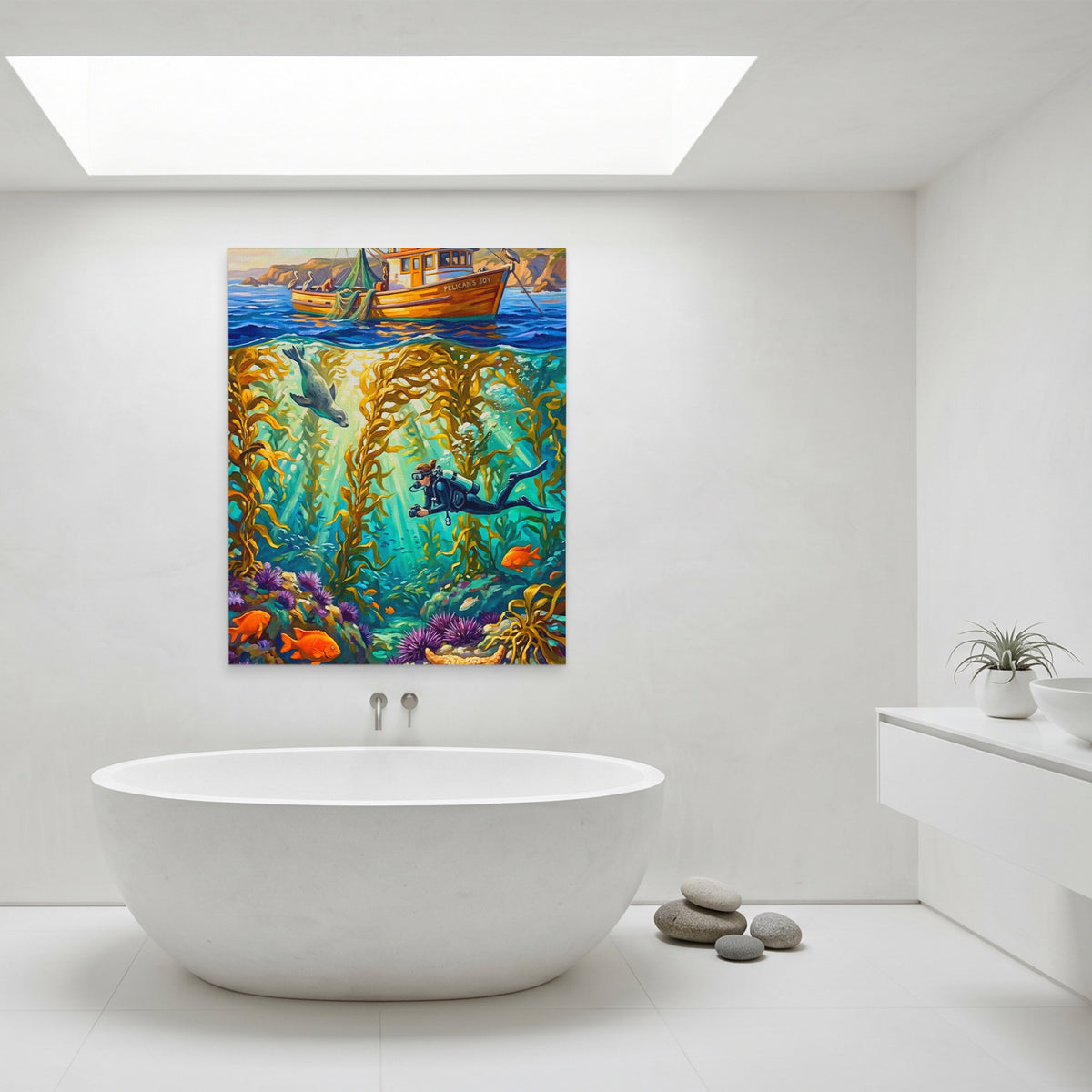 Kelp Forest Diving — Kelp Forest Diving Minimalist Bathroom Port 67