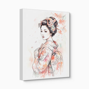 Kimono Bloom — kimono bloom angled flush print