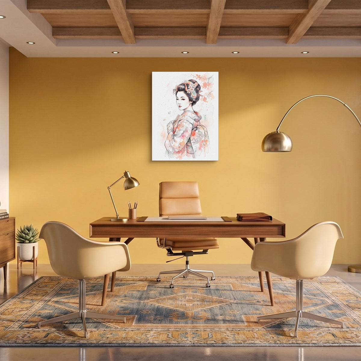 Kimono Bloom — kimono bloom sq fun office 1port flush print