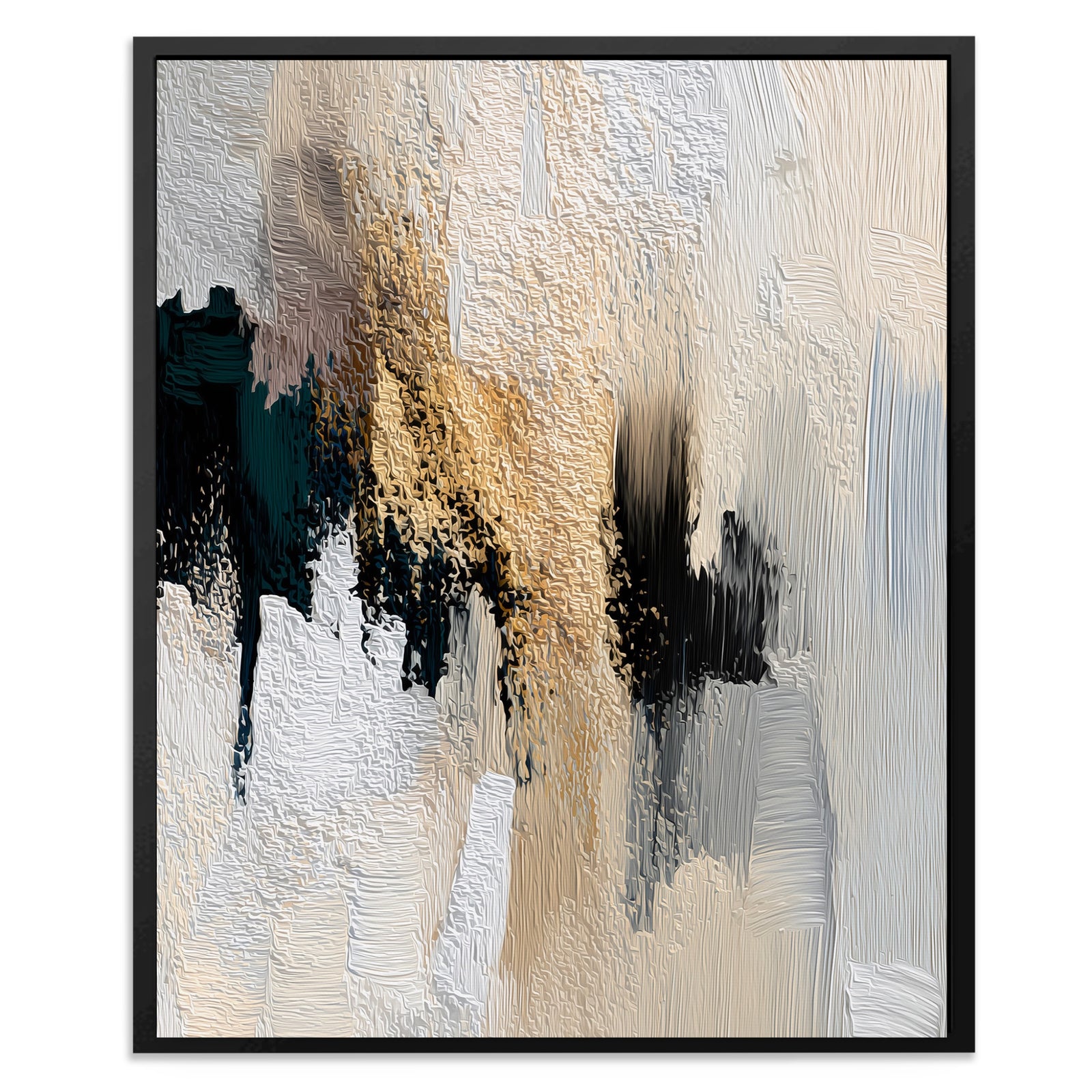 King Geometric Outline canvas wall art