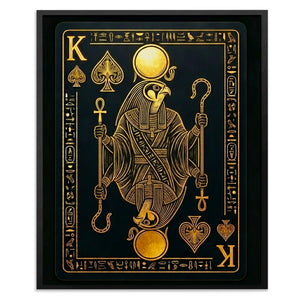 King Of Spades Egyptian Card — King Of Spades Egyptian Card Front Facing Portrait2 253