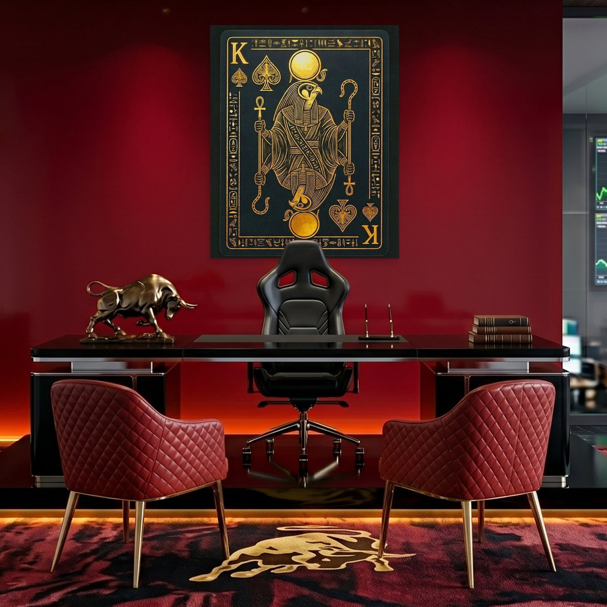 King Of Spades Egyptian Card — King Of Spades Egyptian Card Bull Trader Room Port 163