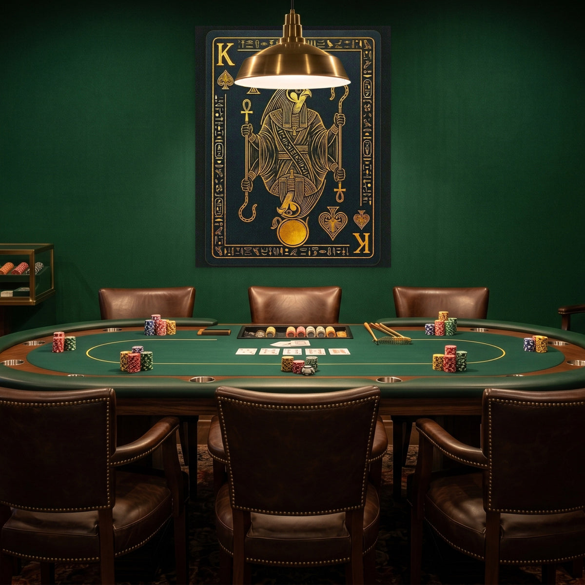 King Of Spades Egyptian Card — King Of Spades Egyptian Card Poker Room Green Port 403