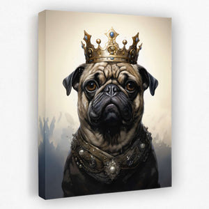 King Pug - Luxury Wall Art