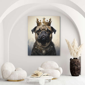 King Pug - Luxury Wall Art