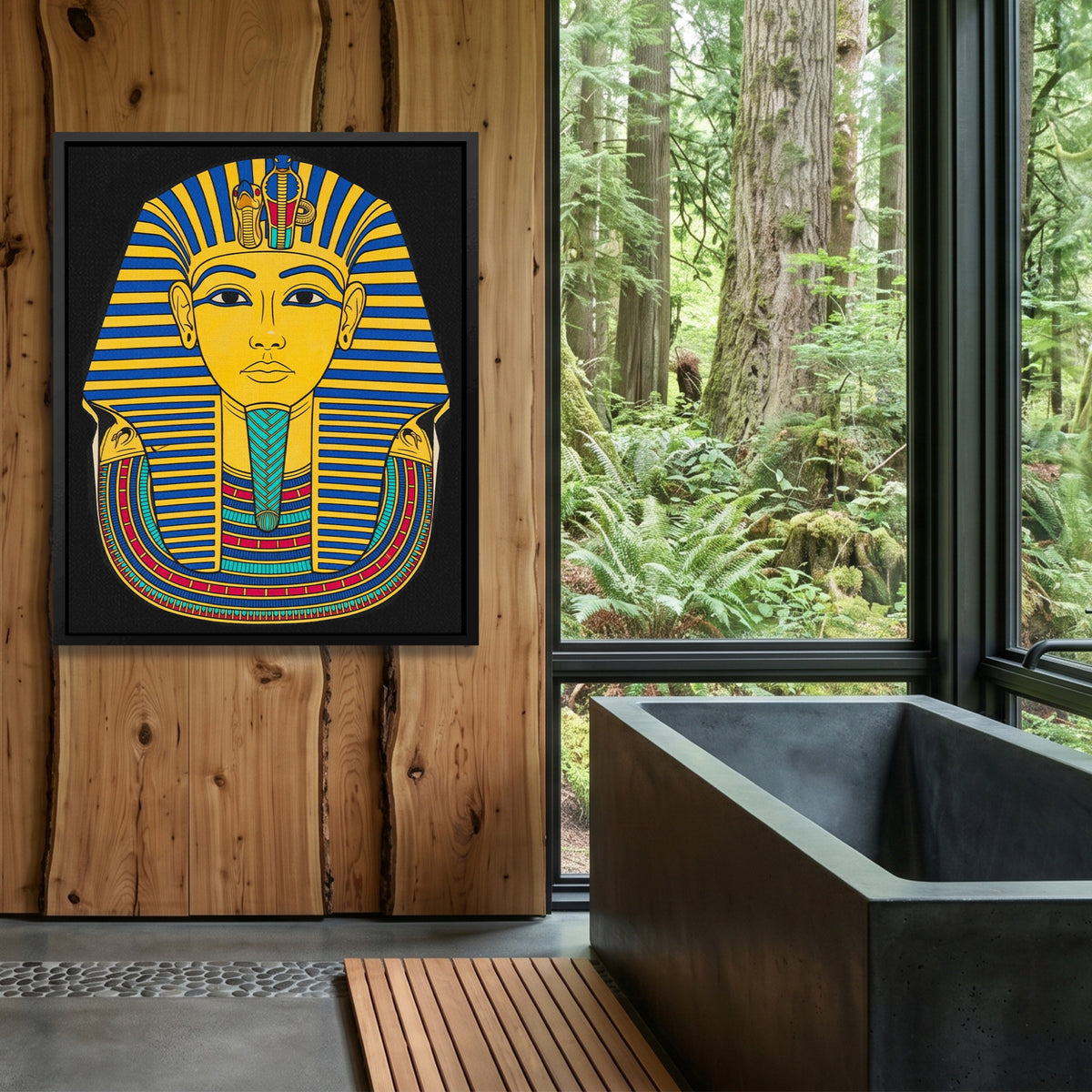King Tut Golden — King Tut Golden Outdoor Bathroom Log Port 140