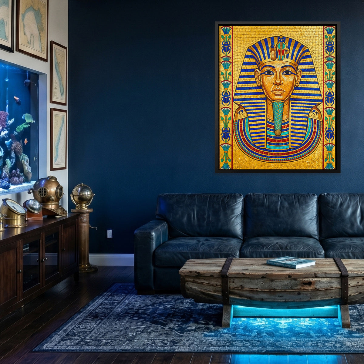 King Tut Mosaic — King Tut Mosaic Underwater Den Port 195