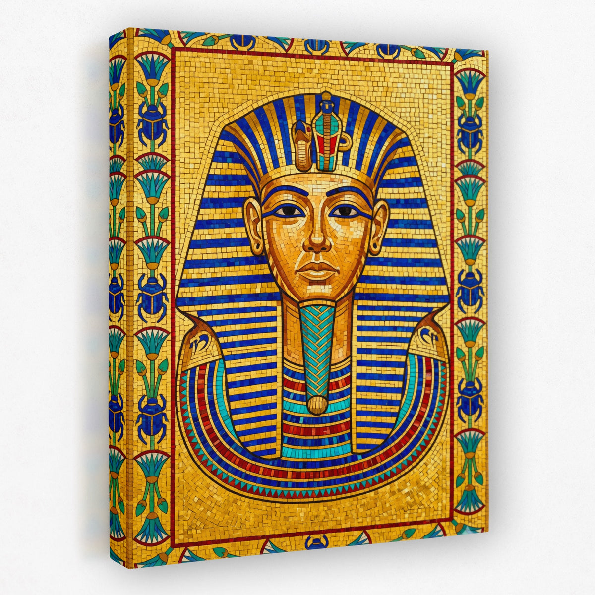 King Tut Mosaic — King Tut Mosaic Portrait   Side View   Mirror 177