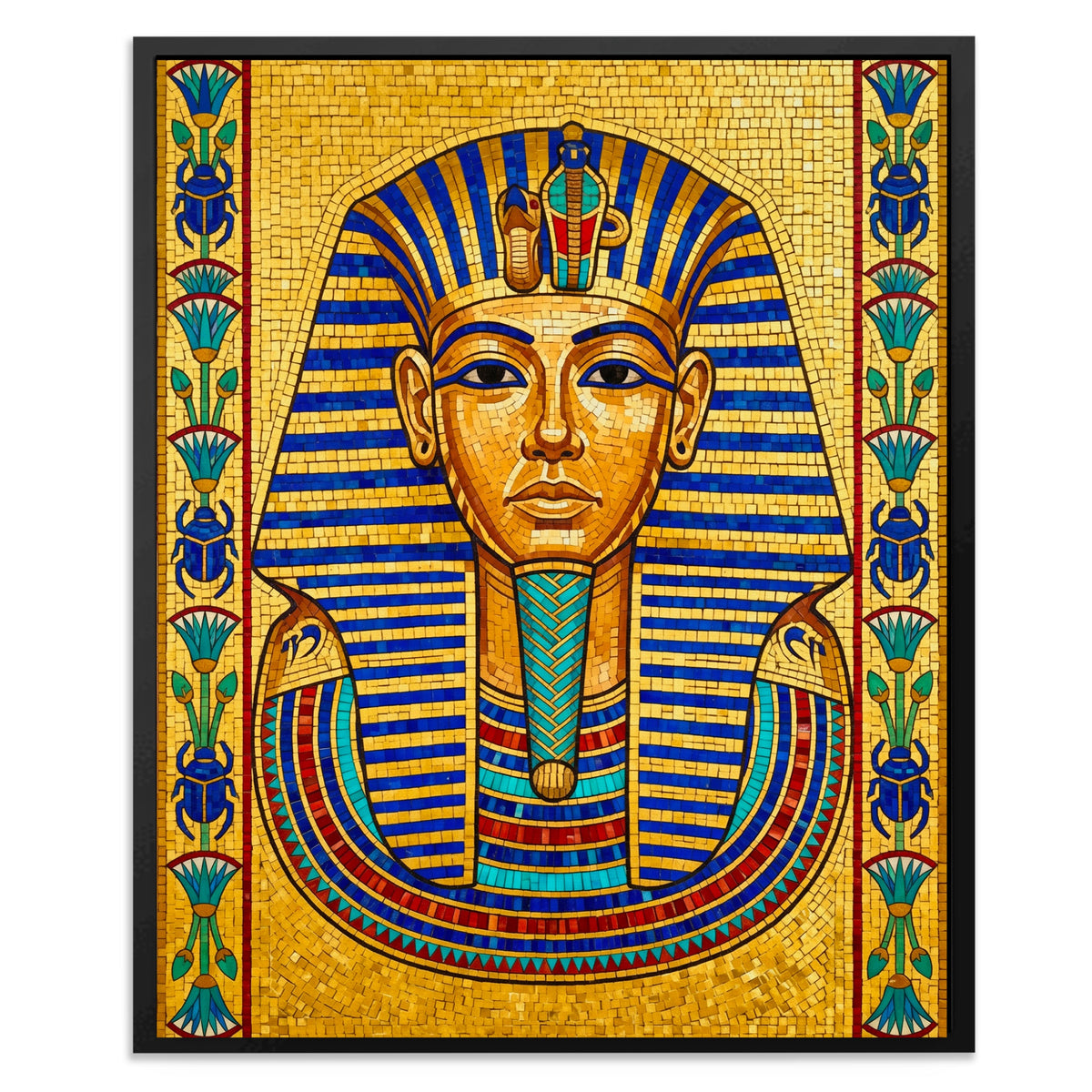 King Tut Mosaic — King Tut Mosaic Front Facing Portrait2 51