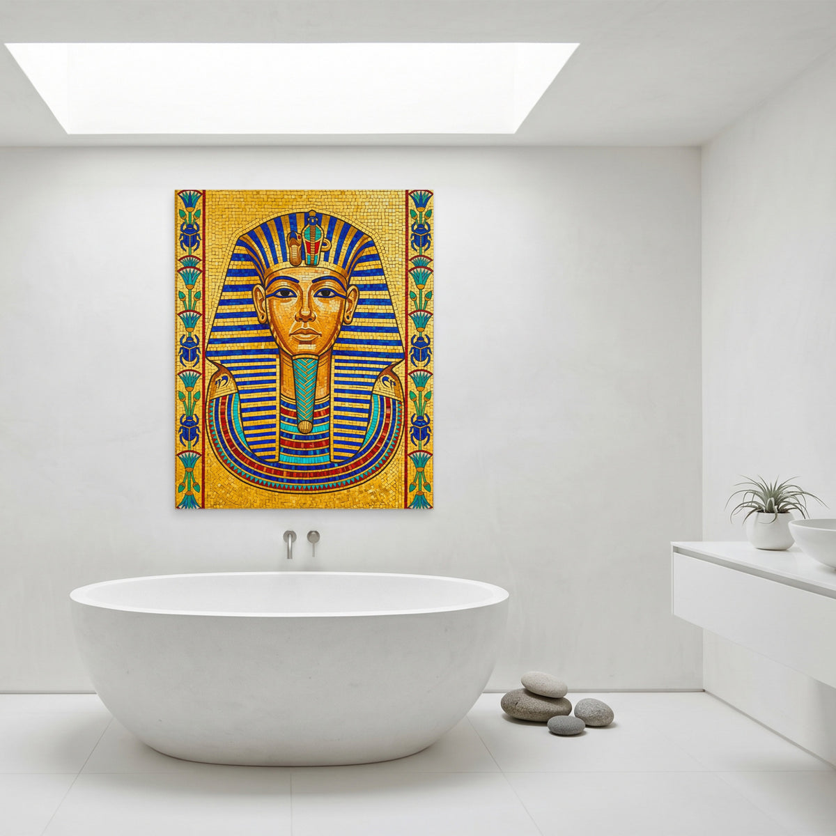 King Tut Mosaic — King Tut Mosaic Minimalist Bathroom Port 69