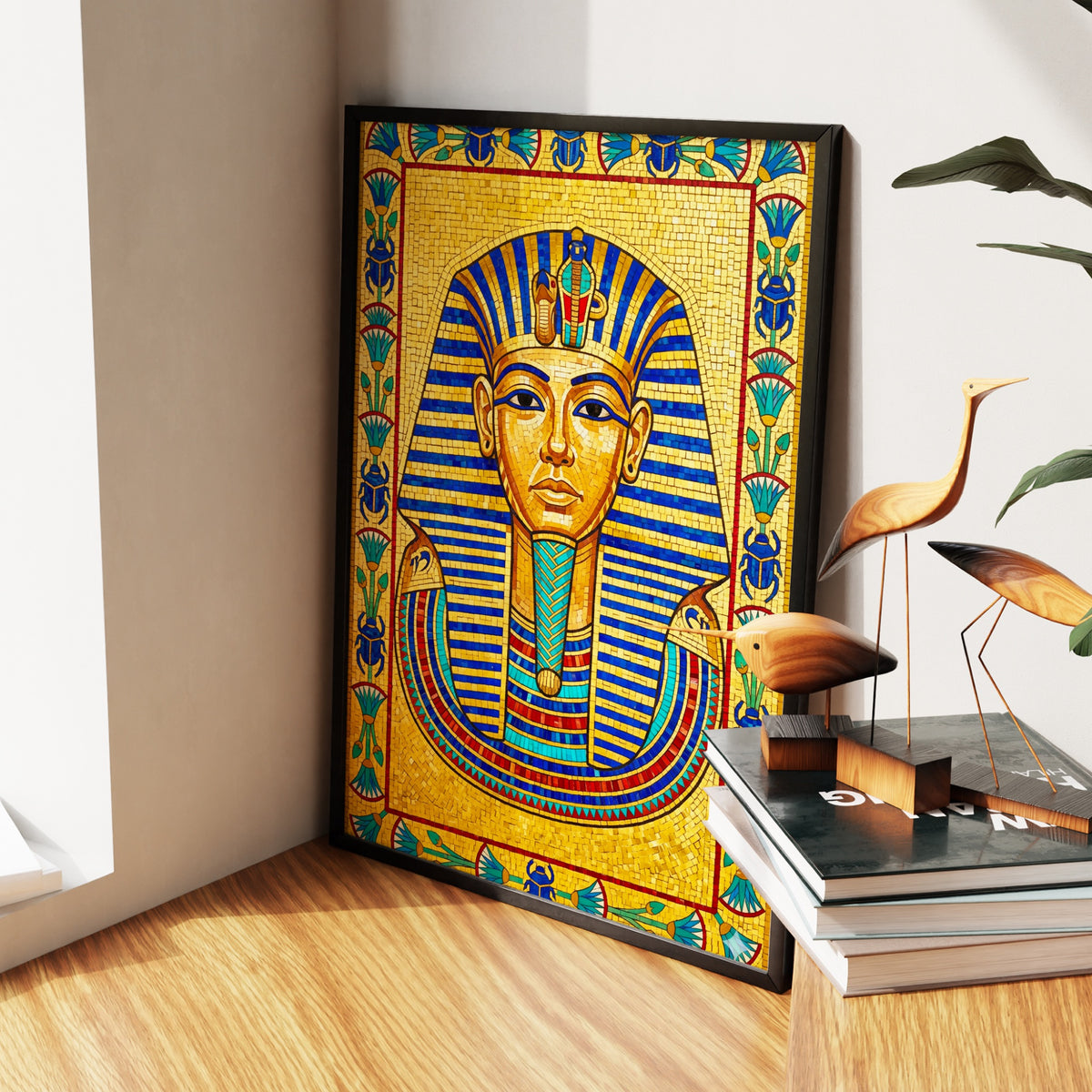 King Tut Mosaic — King Tut Mosaic New   Living Room Wall Apartment Zoom 87