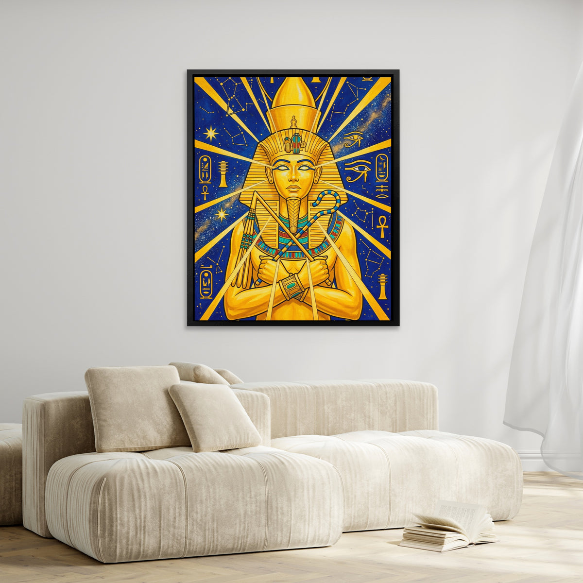 King Tut Spiritual — King Tut Spiritual Wing Blown Curtains 232
