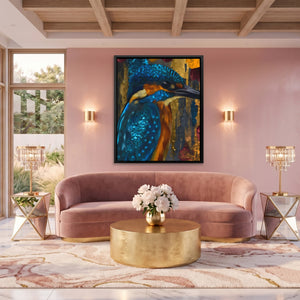 Kingfisher Bronze Vintage - Luxury Wall Art