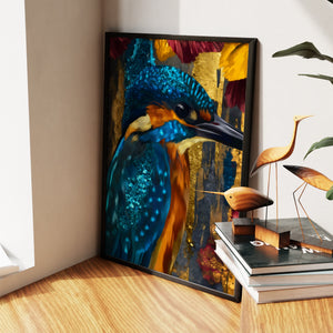 Kingfisher Bronze Vintage - Luxury Wall Art