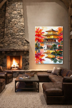 Kinkaku-ji Autumn - Luxury Wall Art