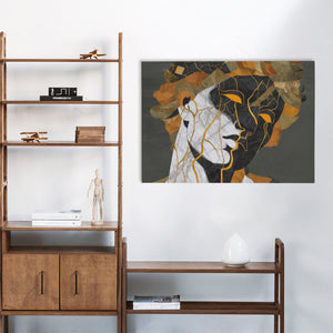 Kintsugi Bust - Luxury Wall Art