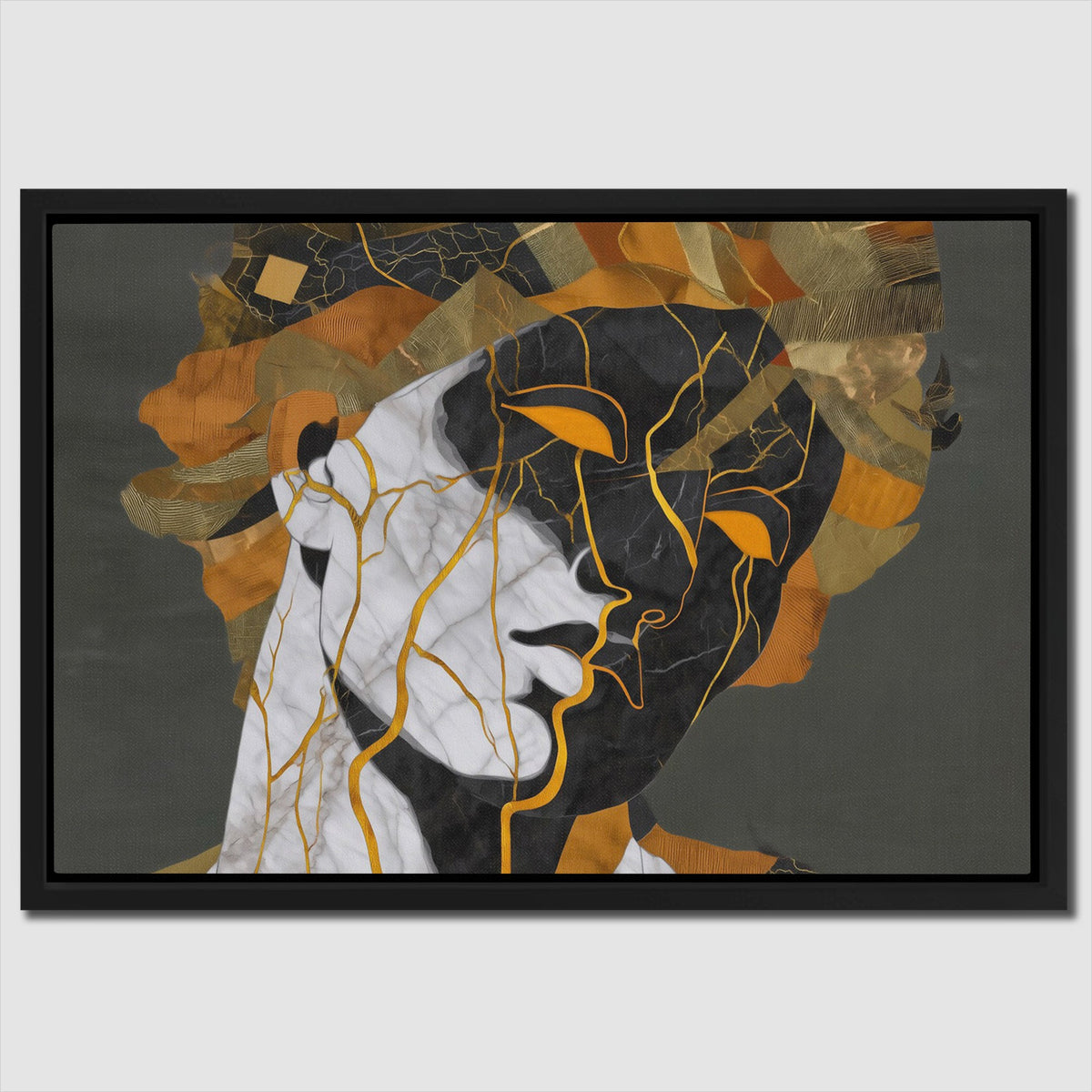 Kintsugi Bust - Luxury Wall Art