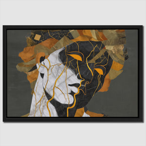 Kintsugi Bust - Luxury Wall Art