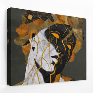 Kintsugi Bust - Luxury Wall Art