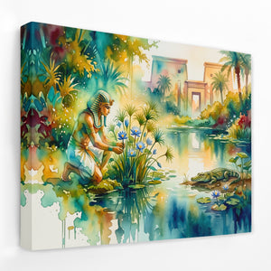 Kneeling By Nile — Kneeling By Nile Landscape   Side View   Mirror Wrap 194