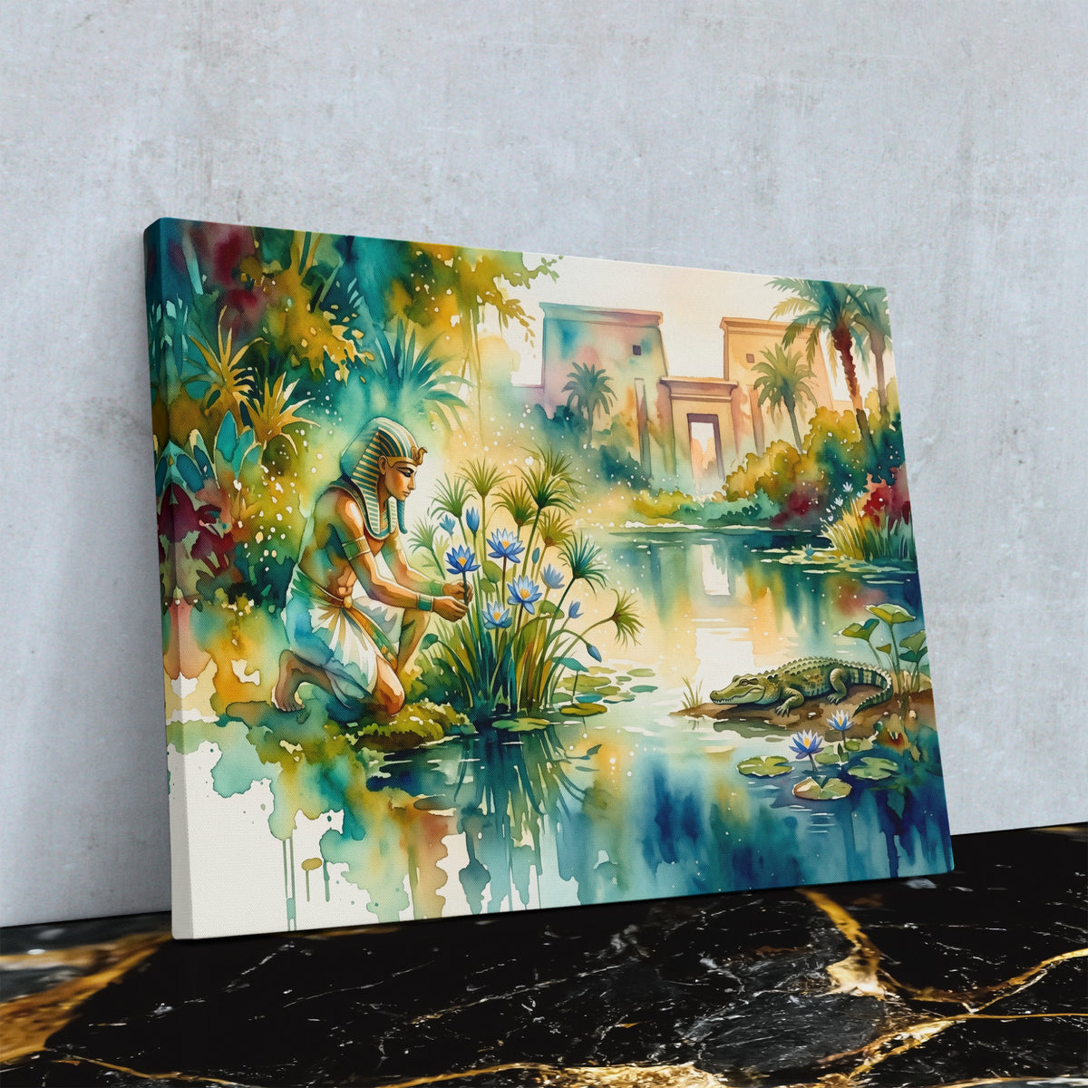 Kneeling By Nile — Kneeling By Nile Against Wall4x5 Reflect 5