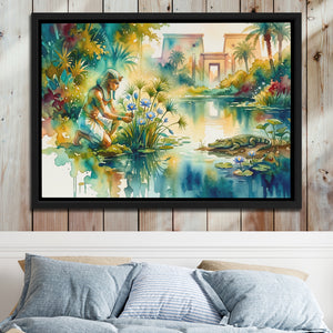 Kneeling By Nile — Kneeling By Nile Bed 2 Wood Panel 47