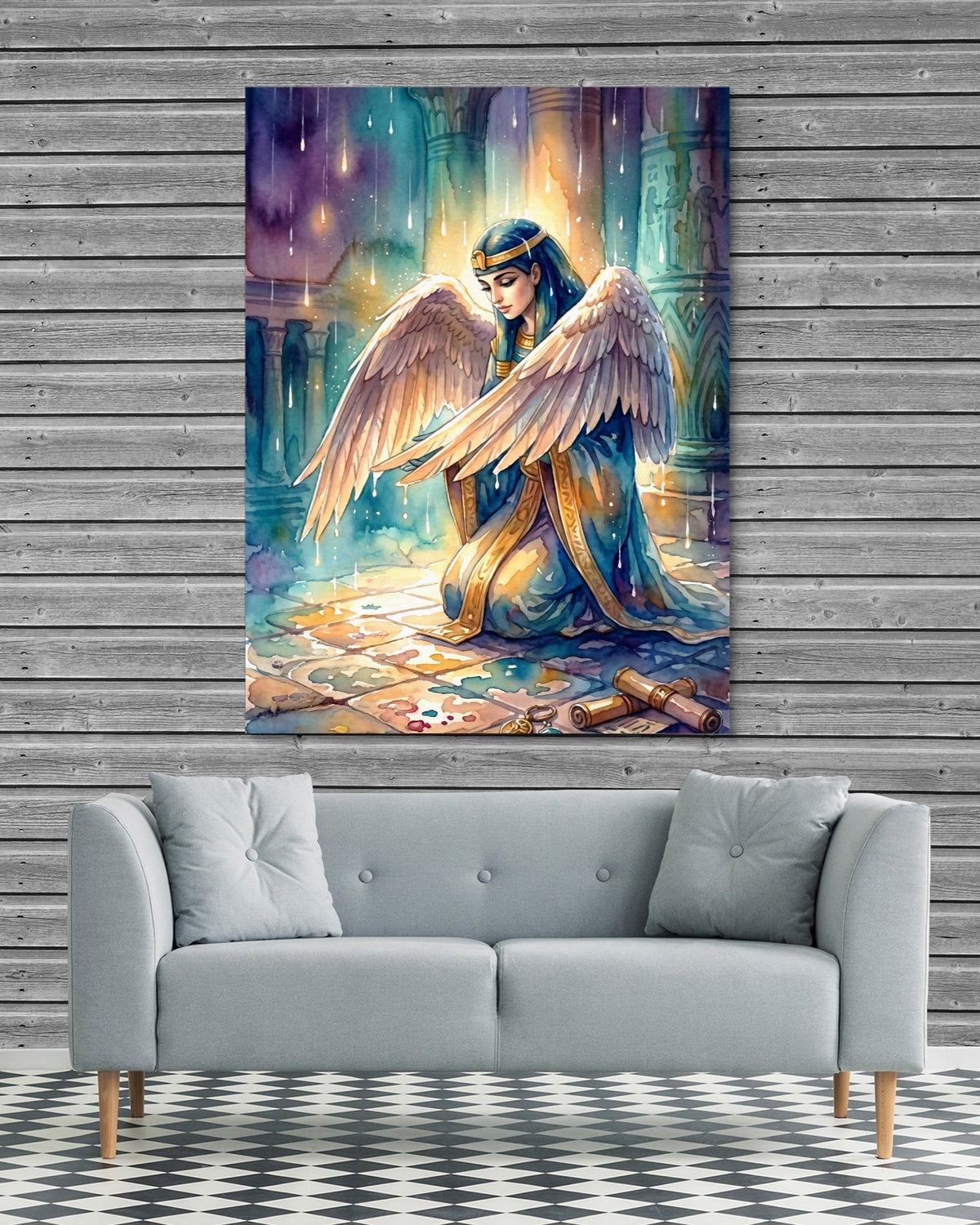 Kneeling Temple Oracle - Luxury Wall Art