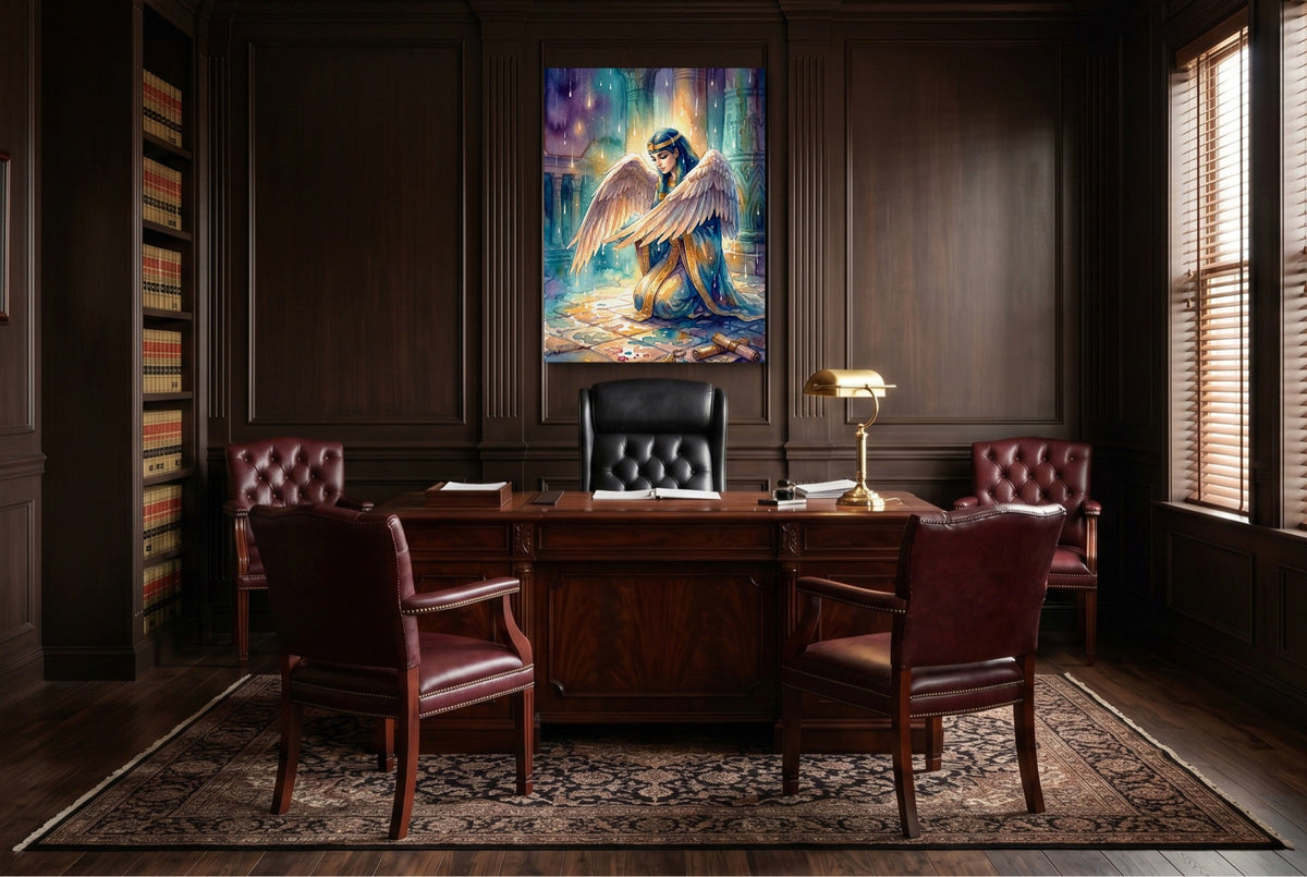 Kneeling Temple Oracle - Luxury Wall Art