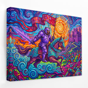 Knight Psychedelic Victory — Knight Psychedelic Victory Landscape   Side View   Mirror Wrap 195
