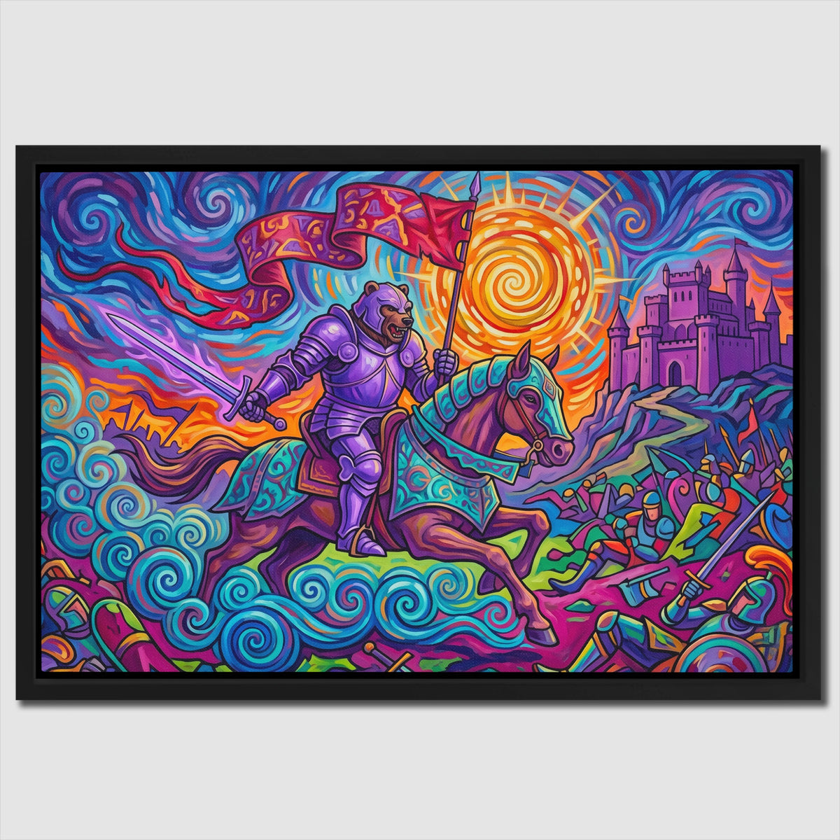 Knight Psychedelic Victory — Knight Psychedelic Victory Close Up Landscape 90