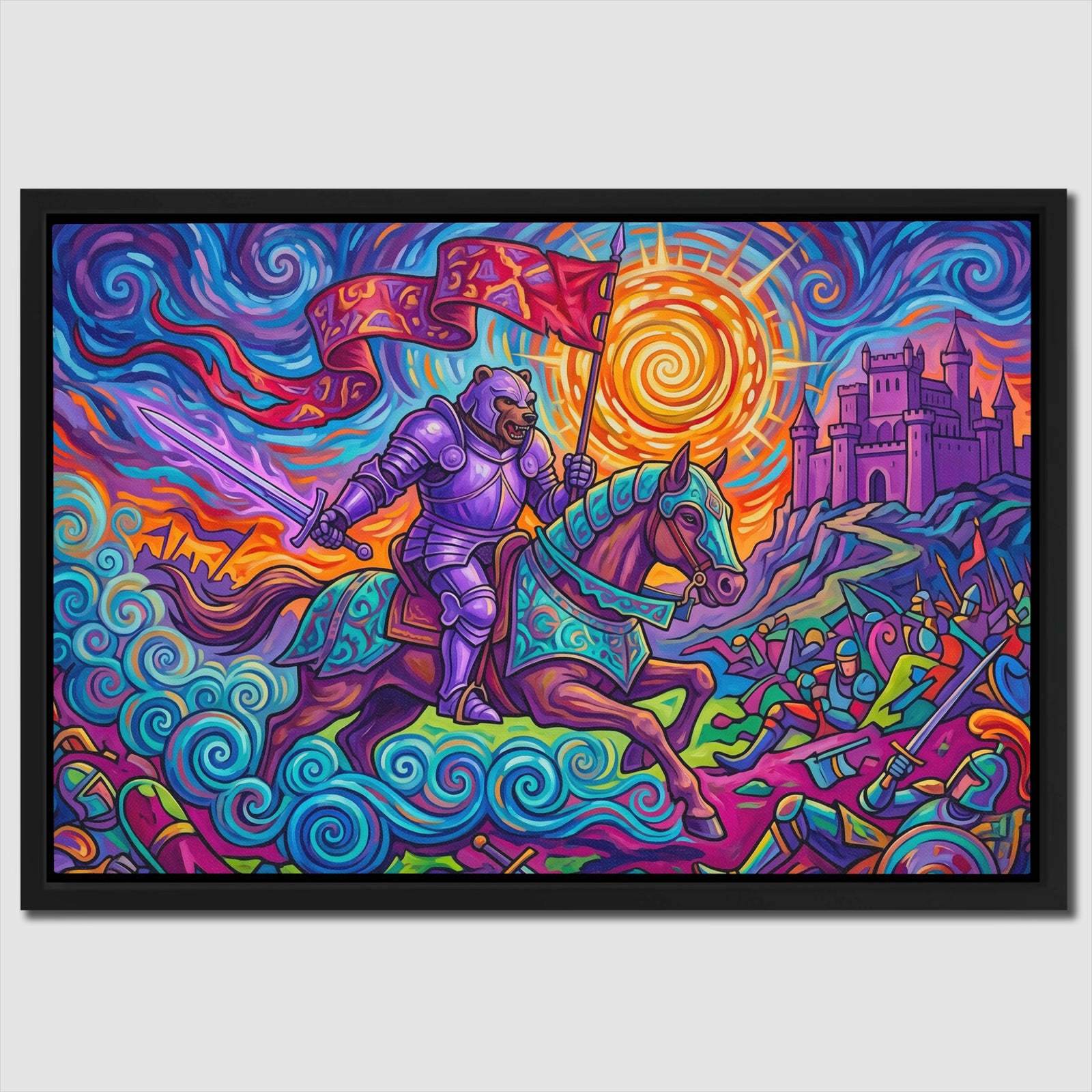 Knight Psychedelic Victory — Knight Psychedelic Victory Close Up Landscape 90