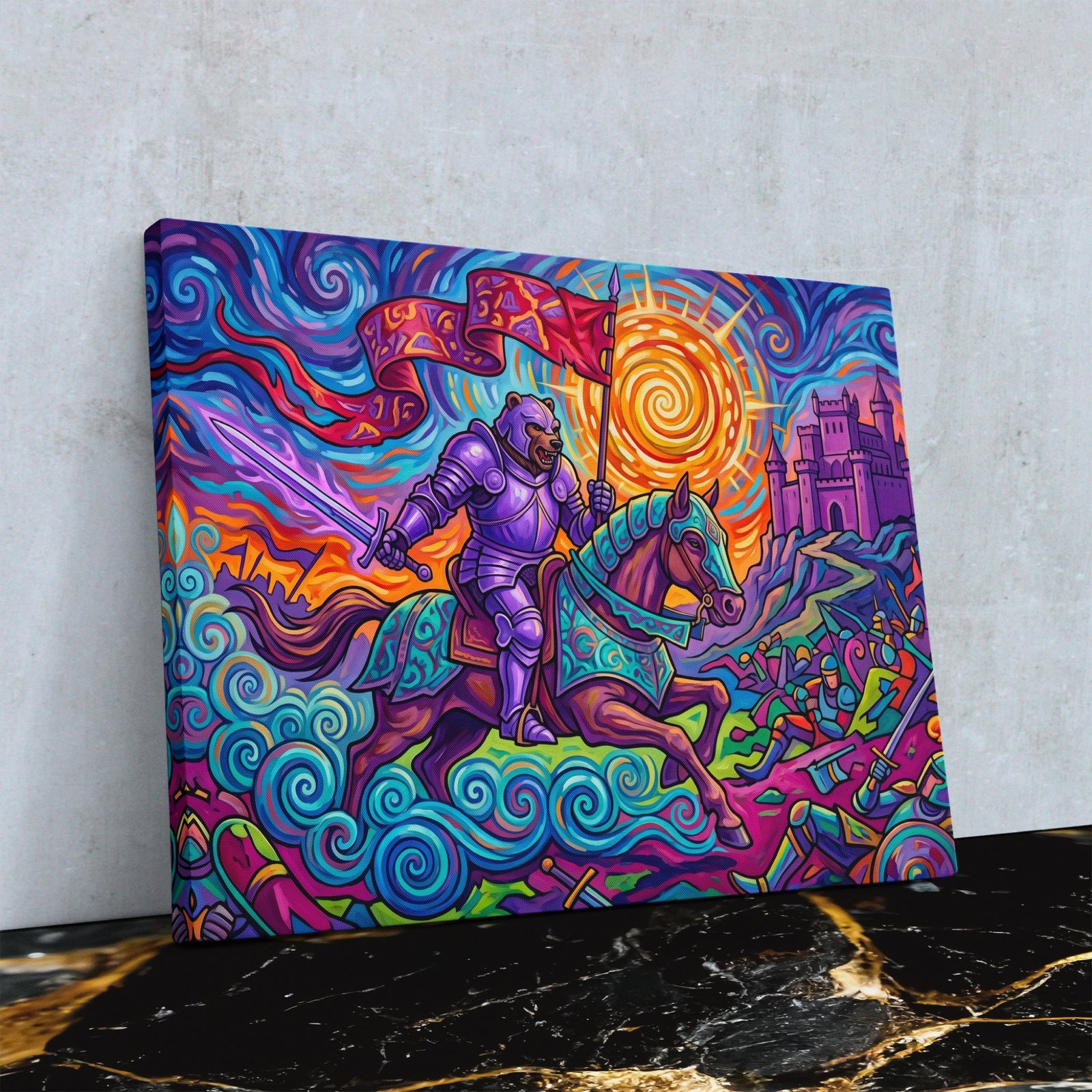 Knight Psychedelic Victory — Knight Psychedelic Victory Close Up Landscape 90