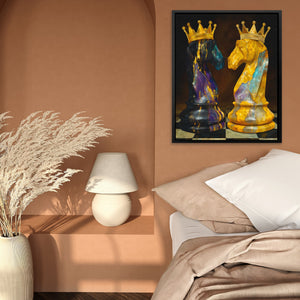 Knights of Golden Strategy - Luxury Wall Art