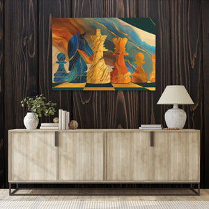 Knights Strategic Dawn - Luxury Wall Art