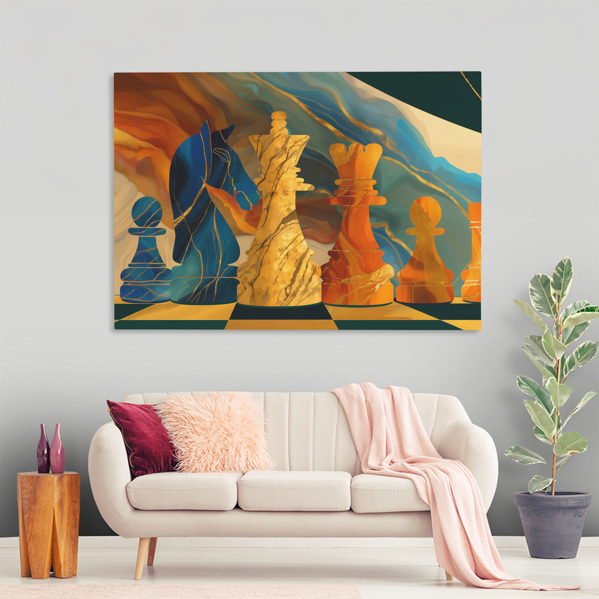 Knights Strategic Dawn - Luxury Wall Art