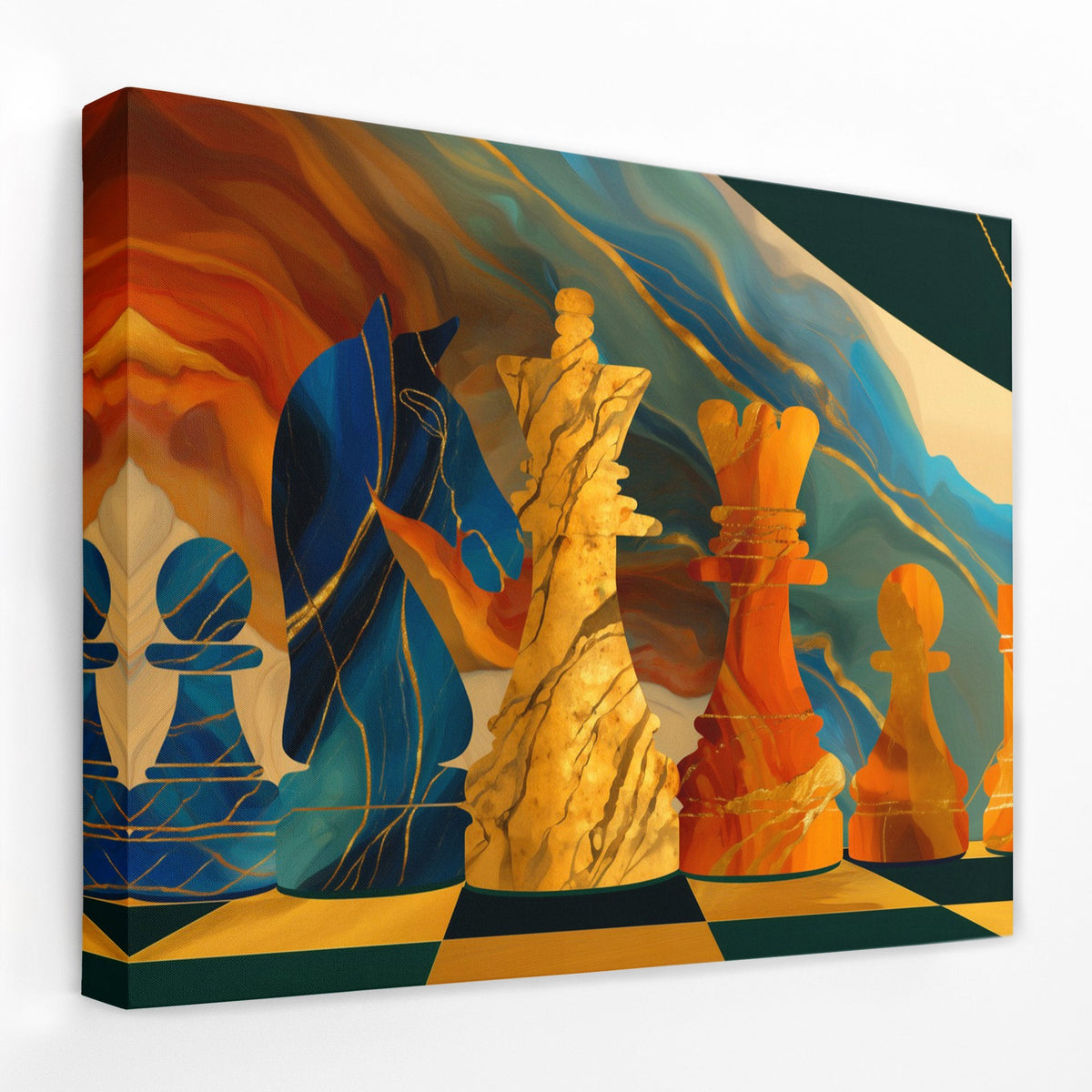 Knights Strategic Dawn - Luxury Wall Art