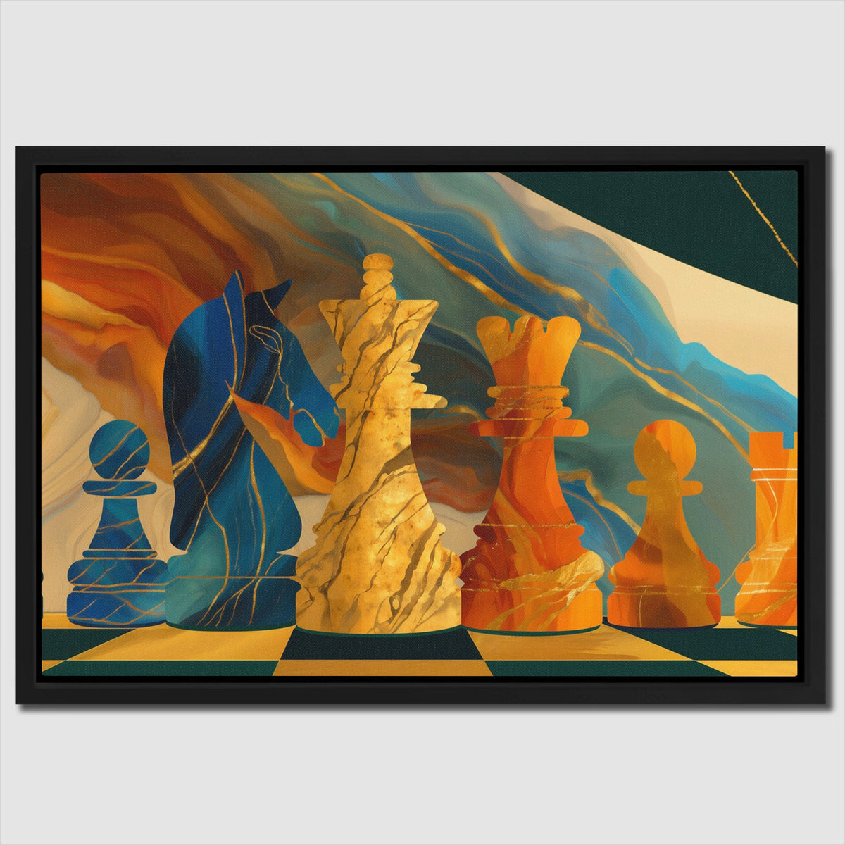 Knights Strategic Dawn - Luxury Wall Art