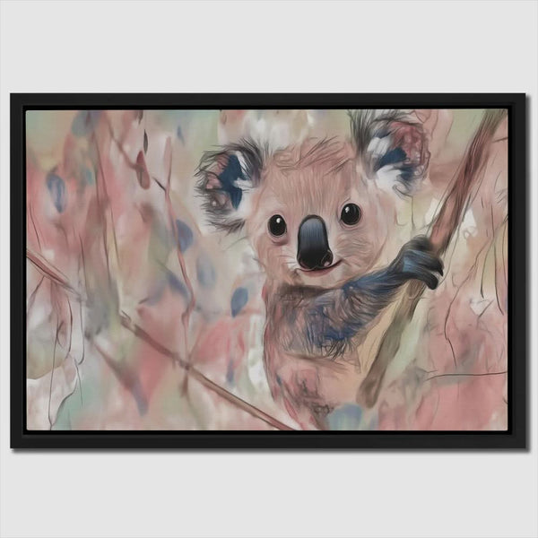 Koala Climbing in a room