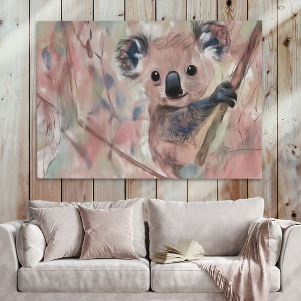 Koala Climbing in a room