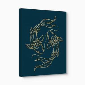 Koi Deep Embrace - Luxury Wall Art