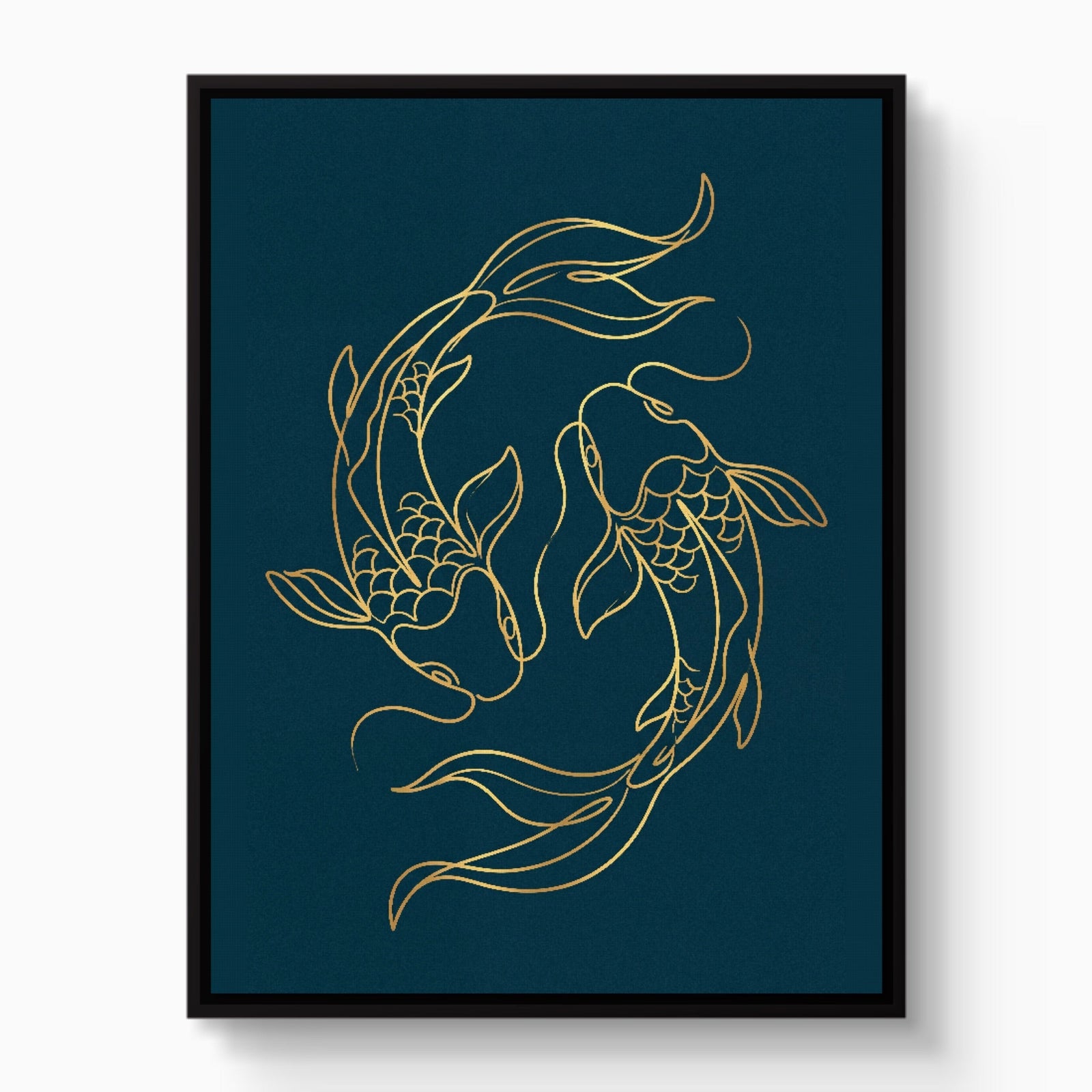 Koi Deep Embrace - Luxury Wall Art